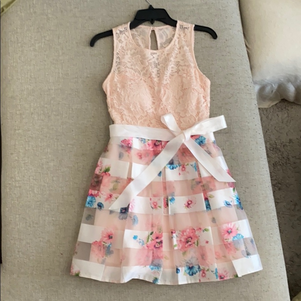 Pink Flowery Dress